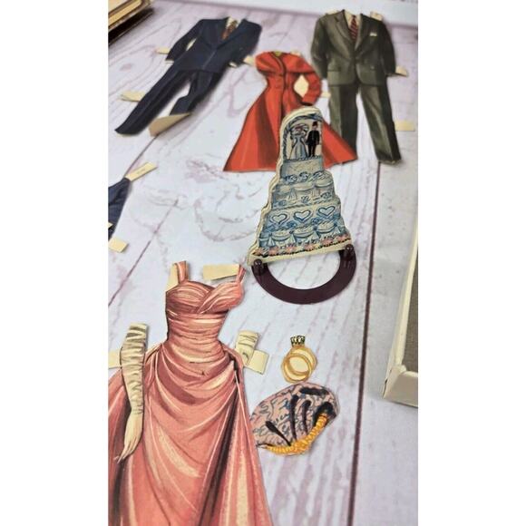 2 ORIGINAL Whitman Paper Doll Sets VTG -1950's BRIDAL PARTY & 1952 DORIS DAY - Picture 13 of 16